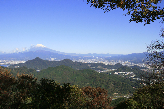 葛城山より富士を望む