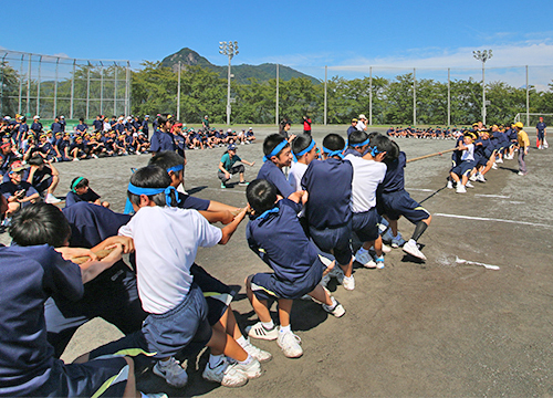 9月17日大仁中学校で体育祭を開催2