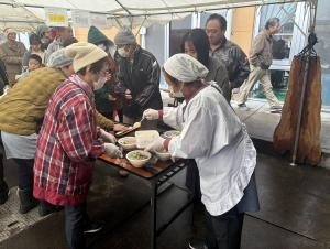 そば販売の様子