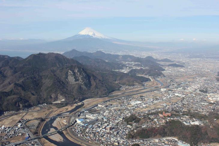 伊豆の国市の航空写真