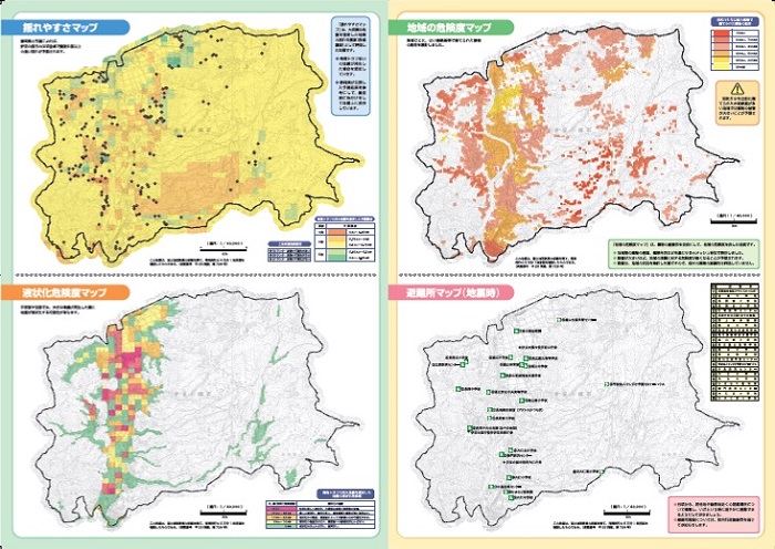 伊豆の国市地震防災マップ（地図面）