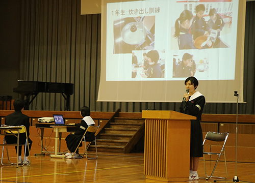 3月11日大仁中で防災学習発表会を開催1