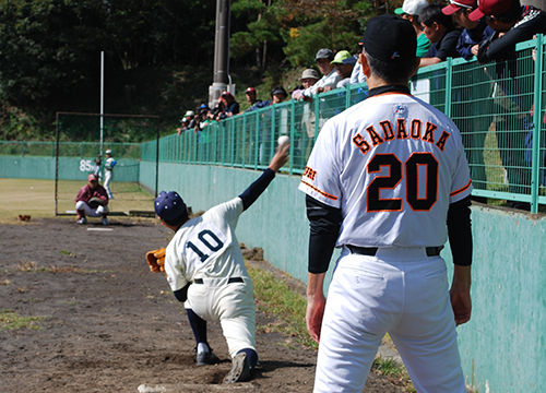 10月28日長嶋茂雄ロード記念少年野球教室が開催1