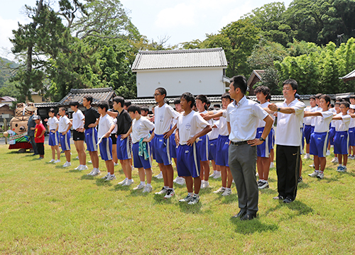 8月1日「江川邸枡形で前へならえ」オープニングを開催1