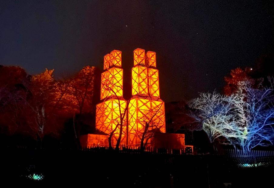 2024年のオレンジライトアップの様子