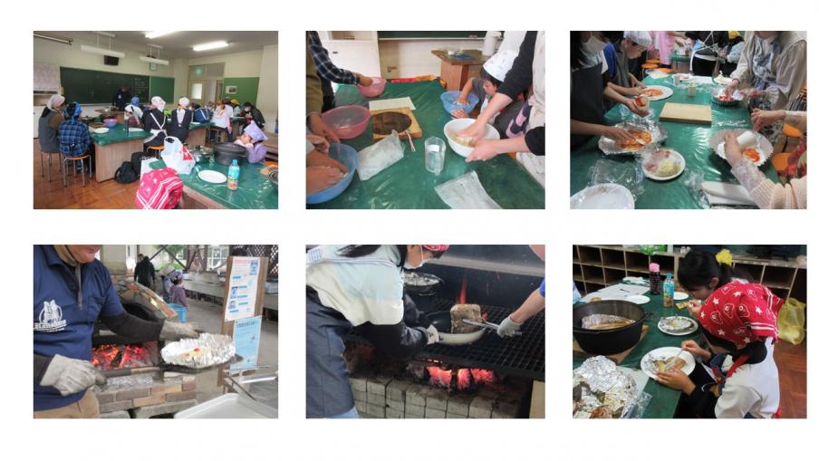 窯焼きピザとダッチオーブンで作るローストポーク